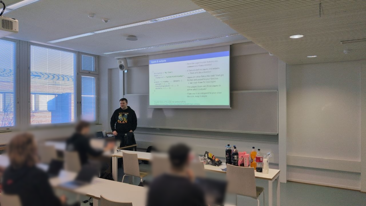 Ongoing presentation by Roy