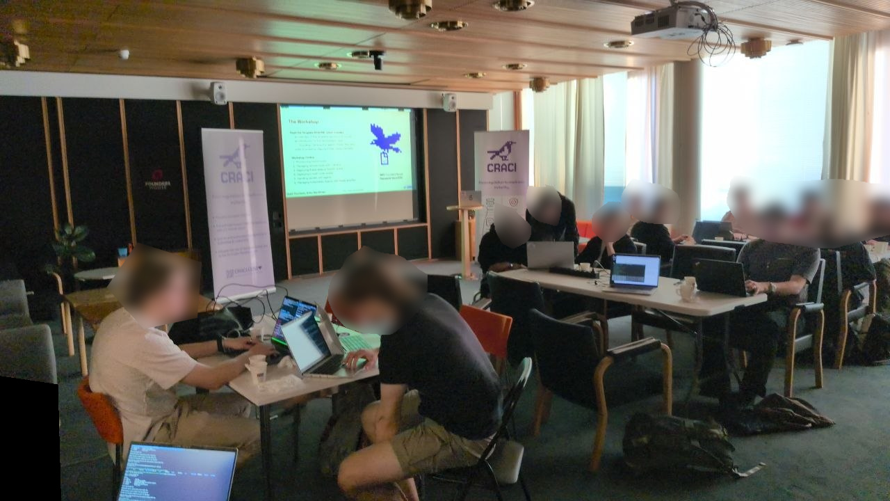 People working on the workshop